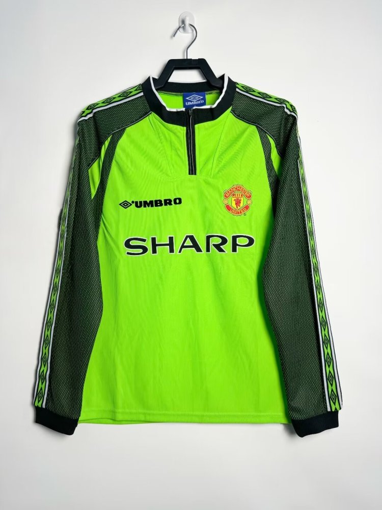 Manchester United Retro 1998-1999 season goalkeeper jersey