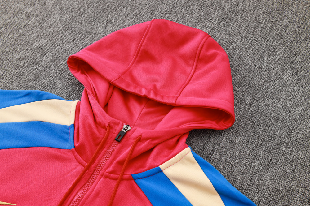 Barcelona 24/25 Adults Long sleeves half-zip cap training suit Top + pants