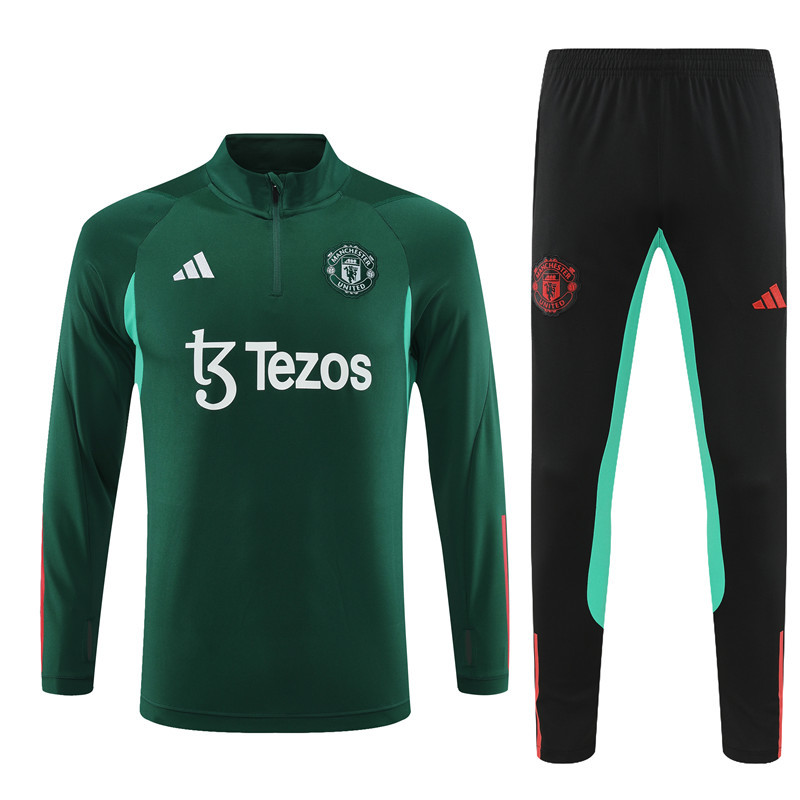 Manchester United 24/25 Adults  Long sleeves half-zip training suit Top + pants