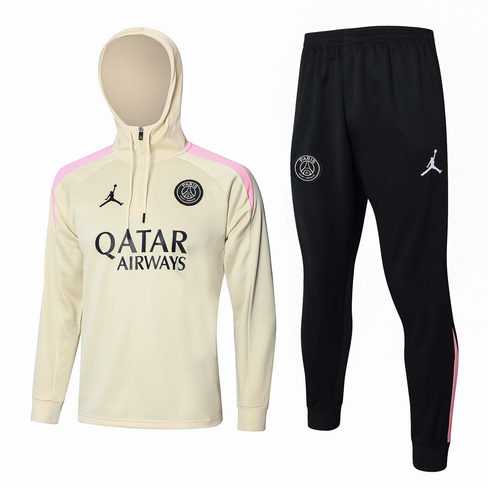 PSG 24/25 Adults Long sleeves half-zip cap training suit Top + pants