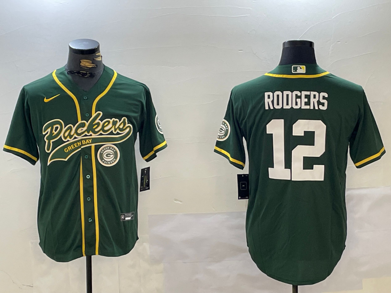 NFL Packers City Royals RODGERS No. 12  baseball uniform