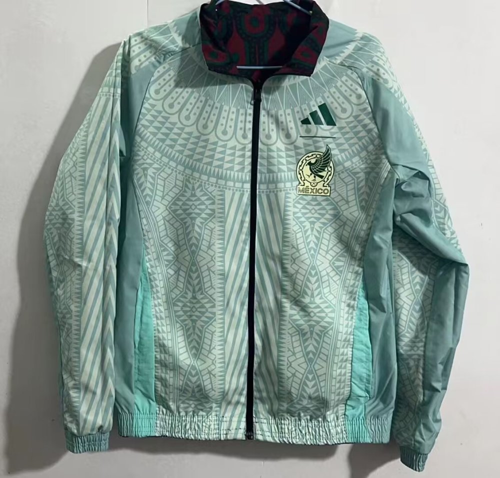 Mexico 2024 Both Long sleeves zipper Windbreaker