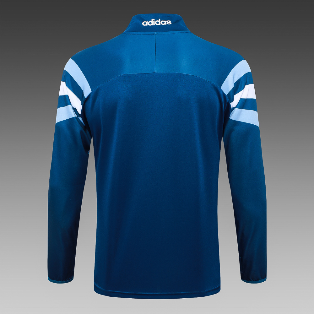 Argentina 24-25 adult long sleeved half zip training suit with top and pants