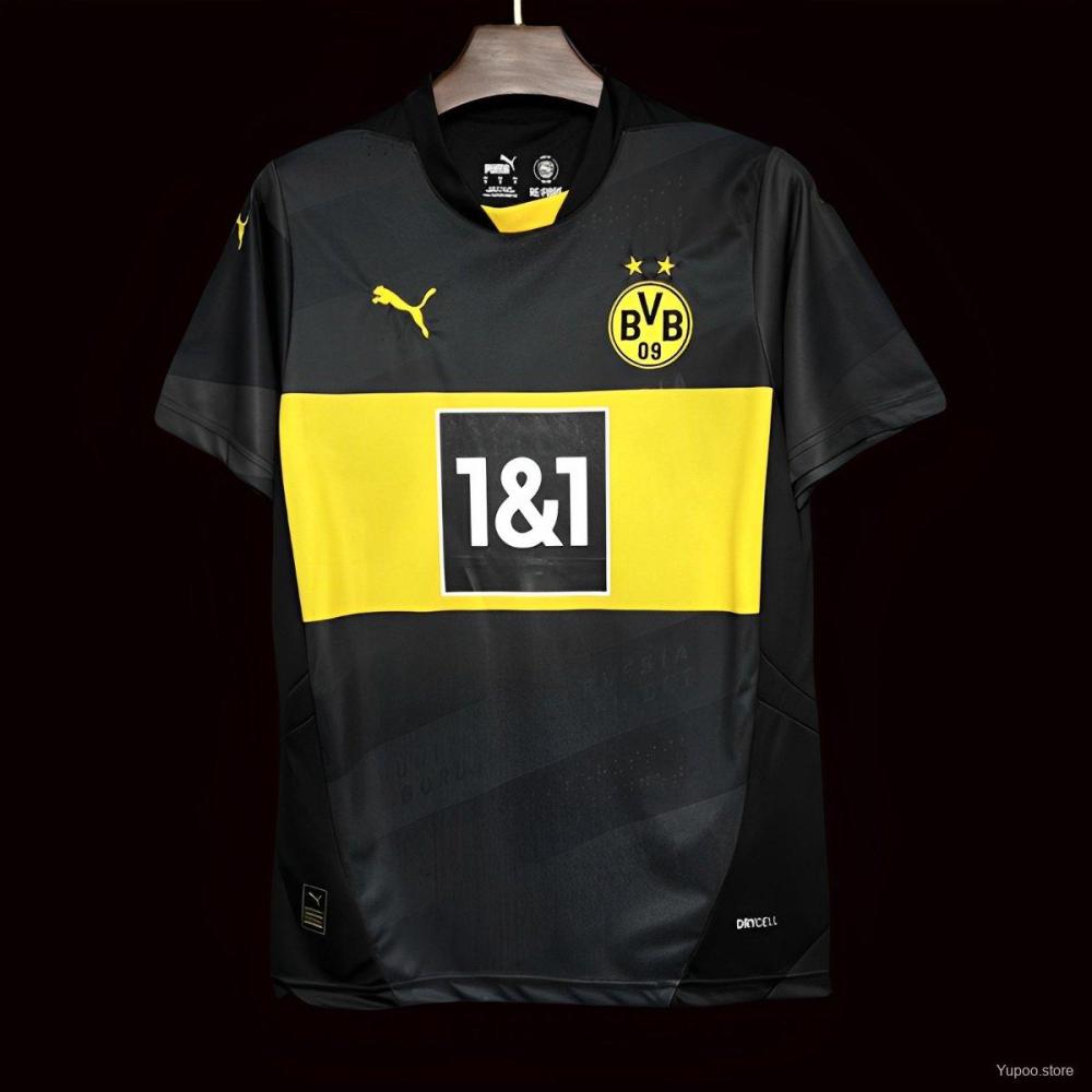 Borussia Dortmund 24/25 Away Black Jersey- Fans Version