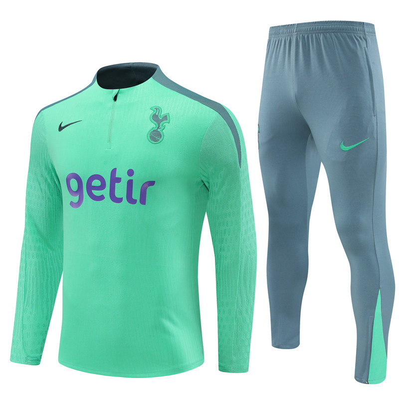Tottenham 24-25 Adults Long sleeves half-zip training suit Top + pants