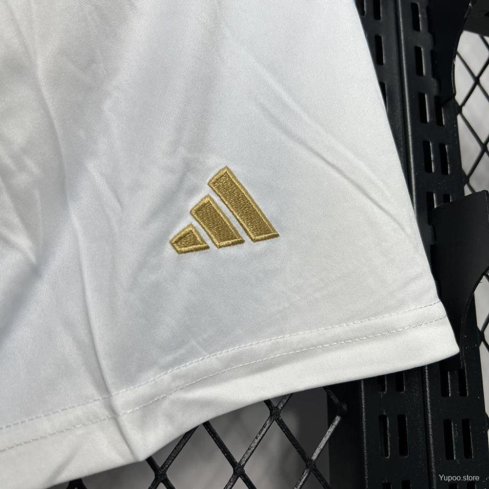 Argentina 24/25 Home White Shorts-Fans Version