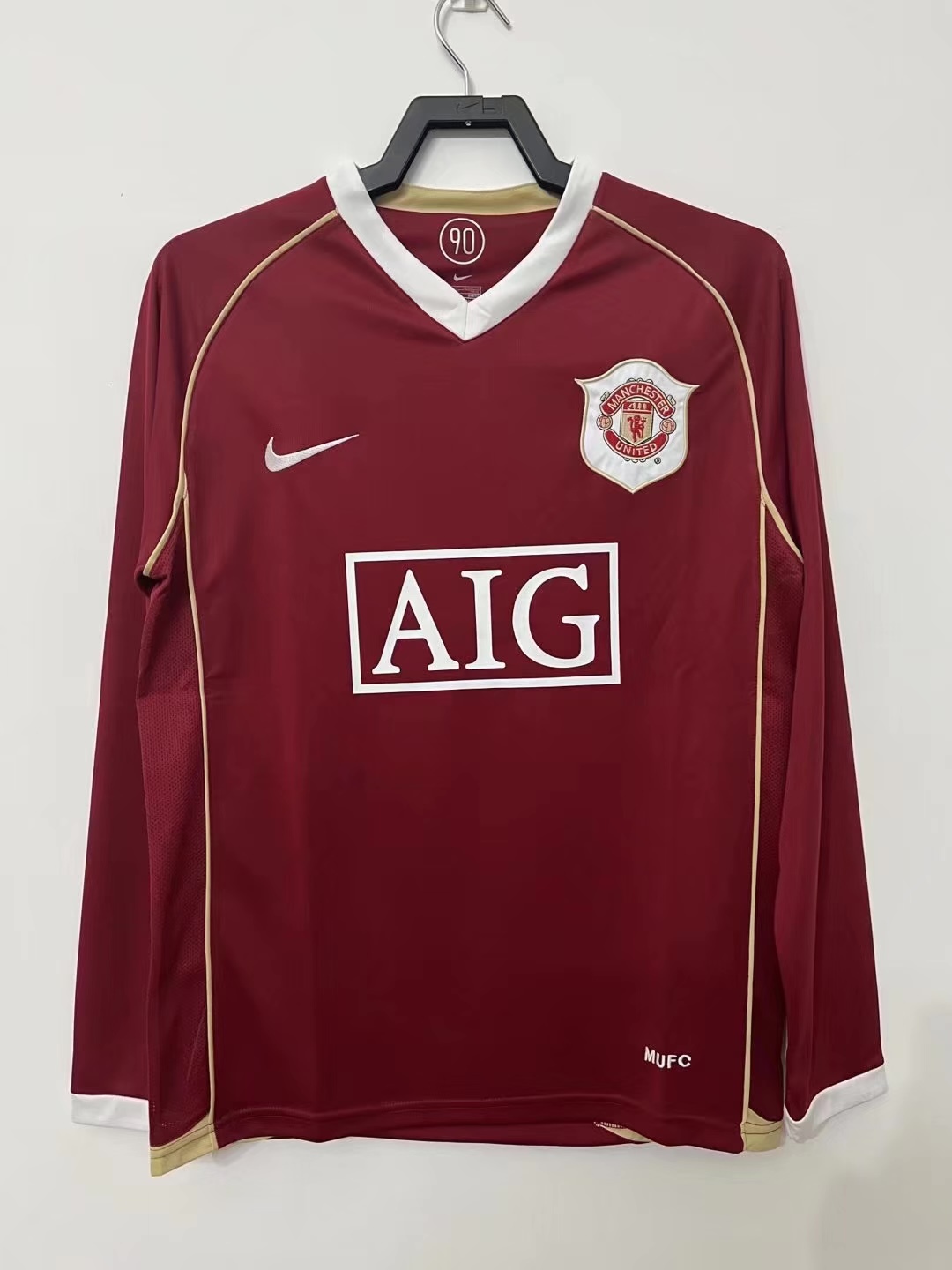 Manchester United Retro 2006-2007 season long home jersey
