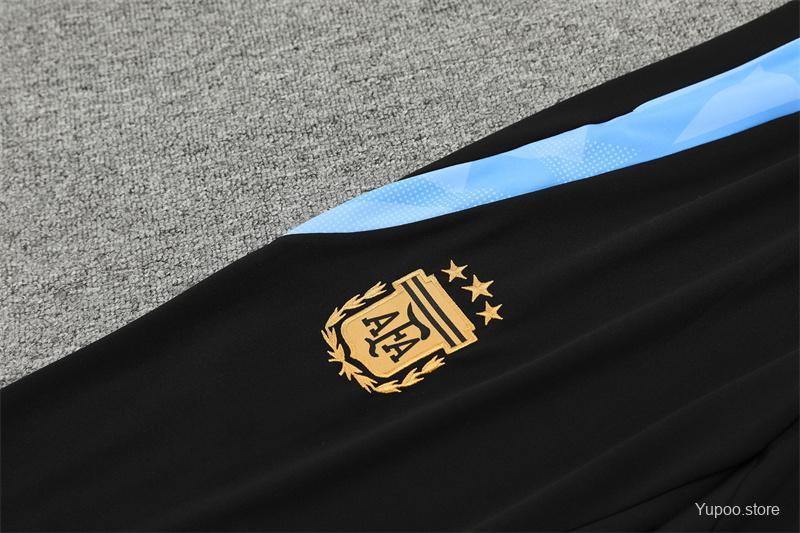 Argentina 24-25 adult long sleeved half zip training suit with top and pants