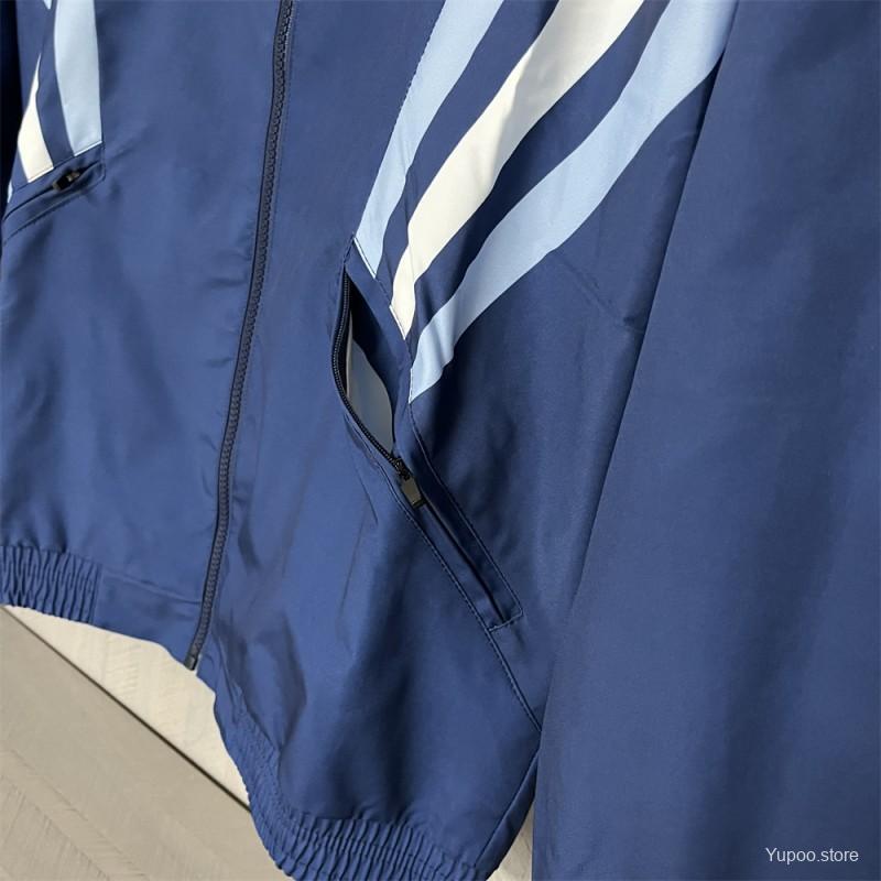 Argentina 2024 Blue Long sleeves zipper Windbreaker