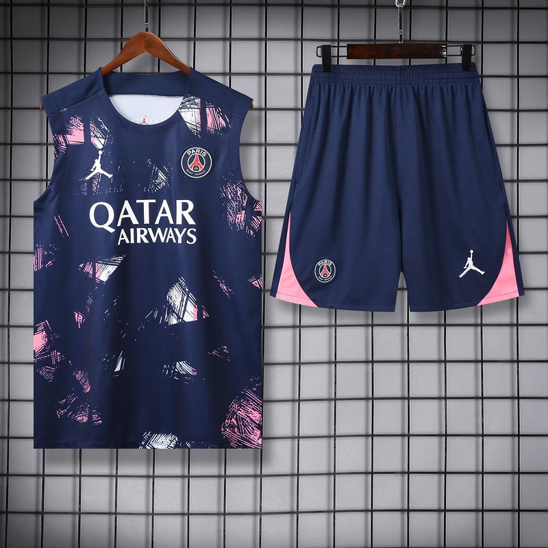 PSG 24/25 Adults sleeveless Jersey+Shorts ﻿