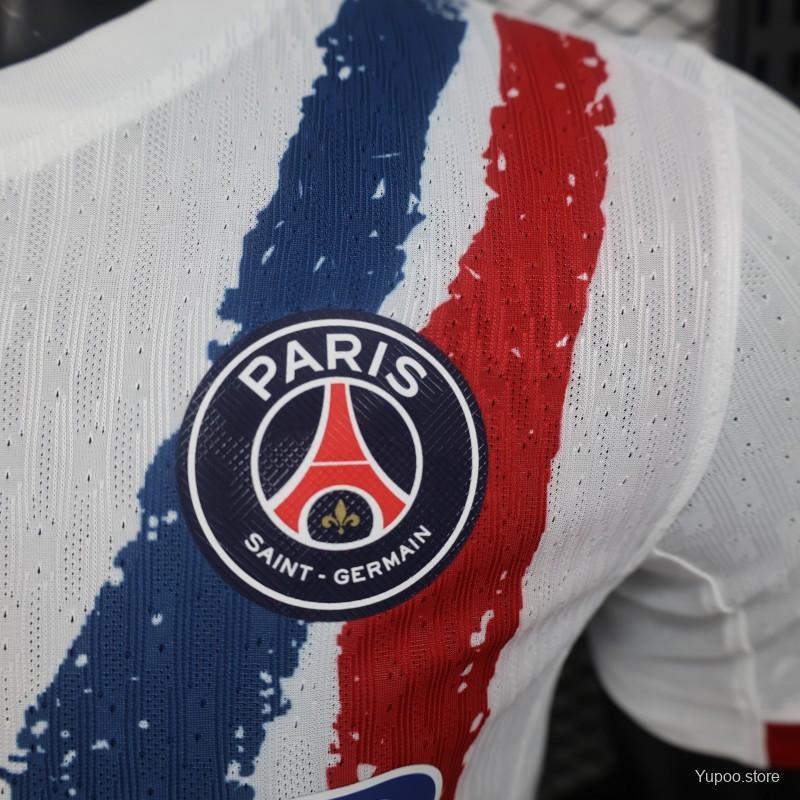 PSG 24/25 Player Version Away White Jersey