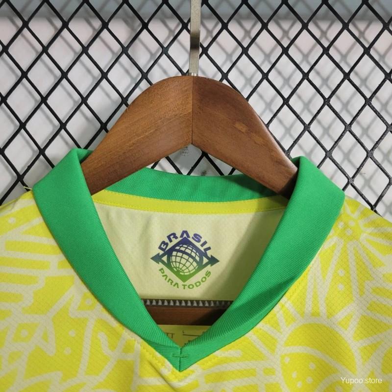 Brazil  2024 Home Jersey- Fans Version