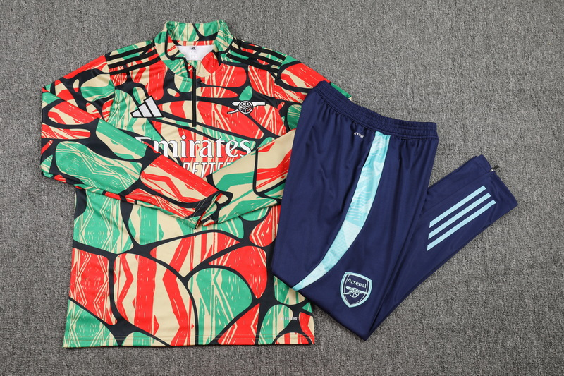 Arsenal  24/25 KIDS  Long sleeves  half-zip training suit Top + pants