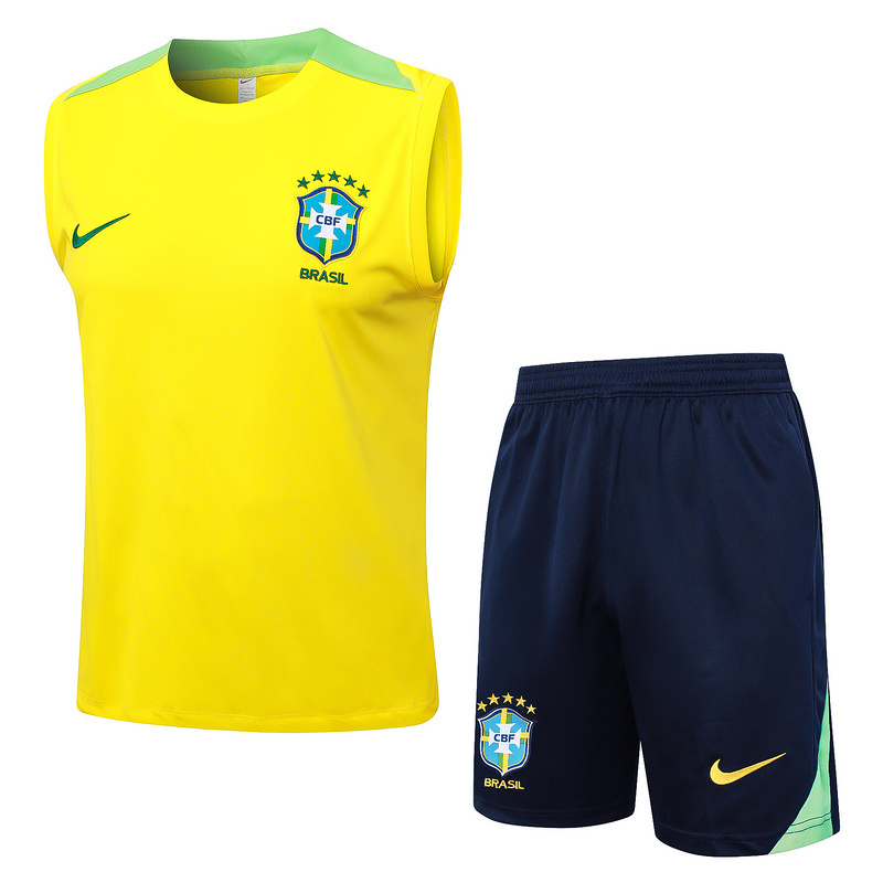Brazil  24/25 Adult Sleeveless Shirt+Shorts