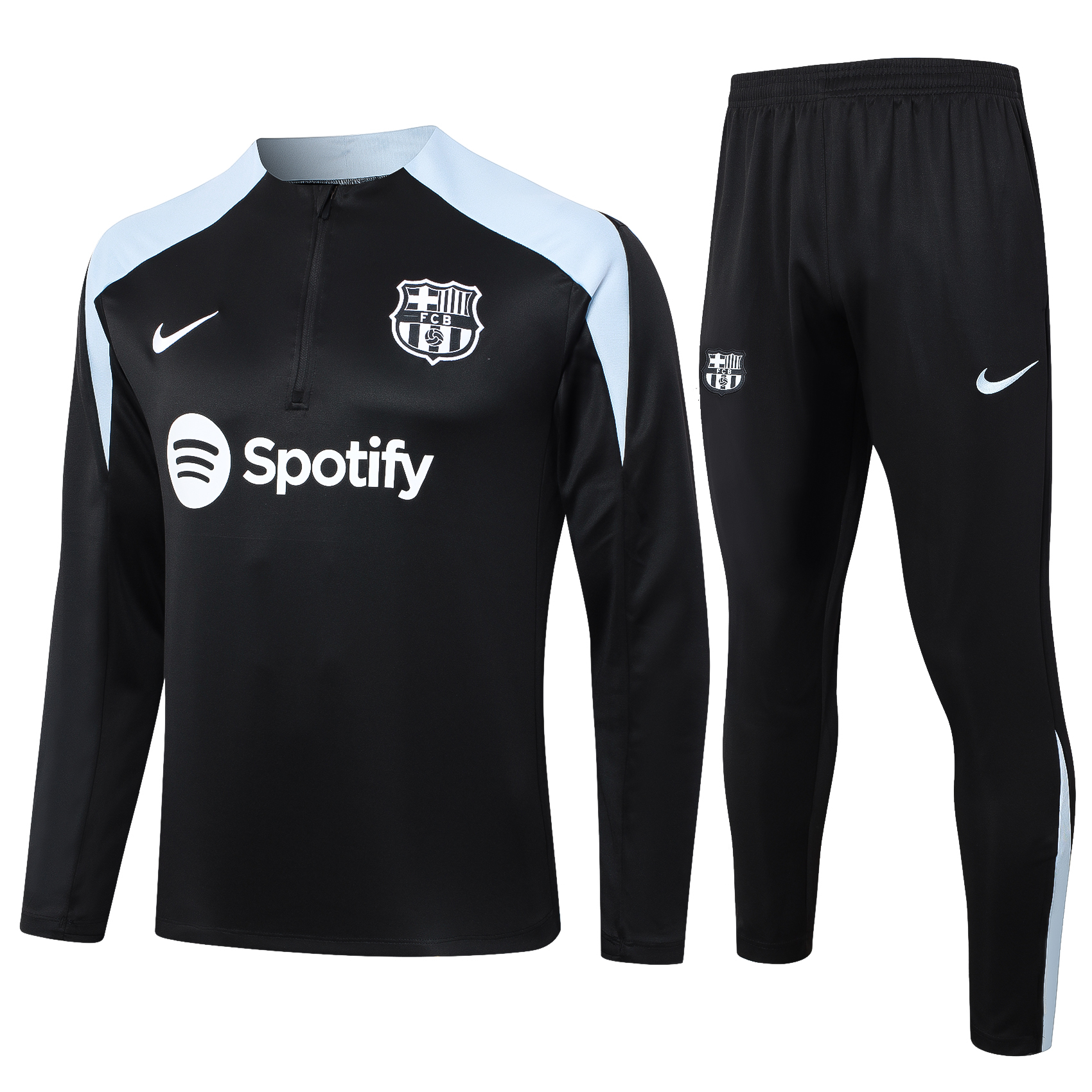 Barcelona 24/25 Adults  Long sleeves half-zip training suit Top + pants