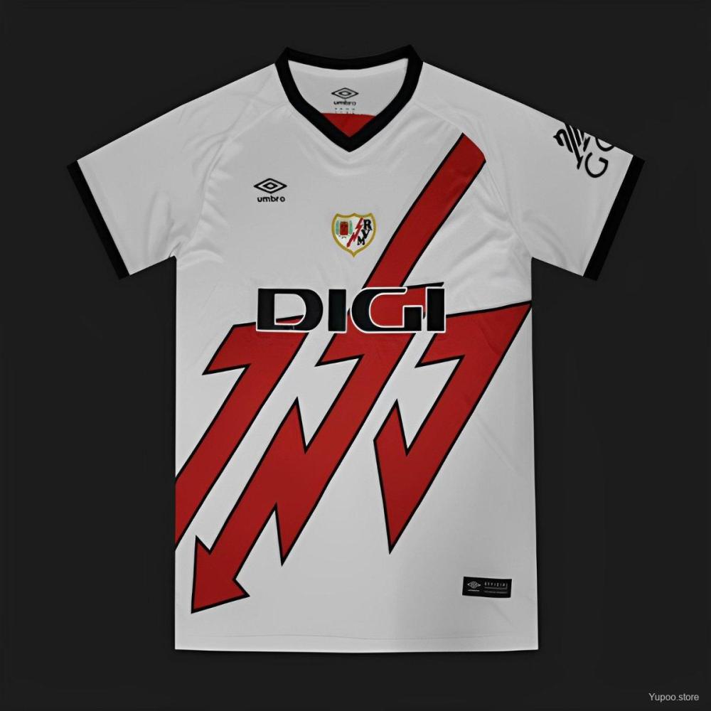 Rayo Vallecano 24/25 Away White Jersey-Fans Version