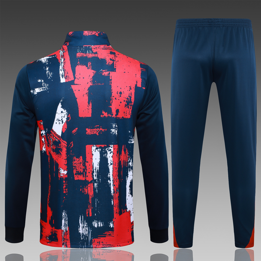 PSG 24-25 kids Long Zipper Training Jersey  top + pants