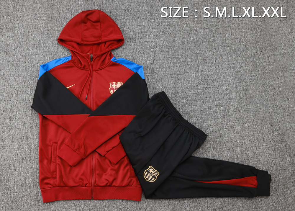 Barcelona 24-25 Adult  coat with full zipper and cap, training suit top and pants