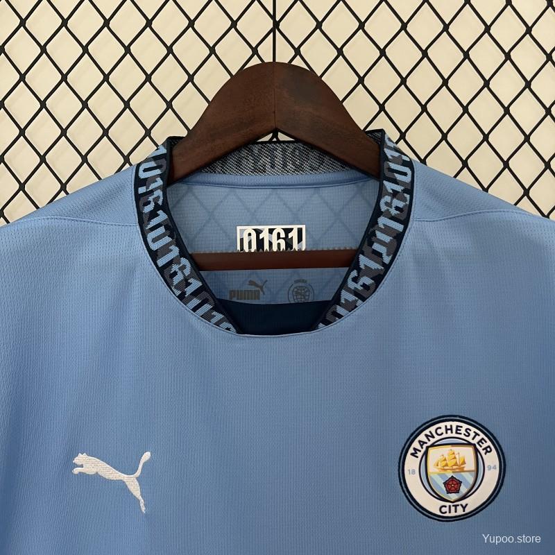 Manchester City 24/25 Home Jersey- Fans Version