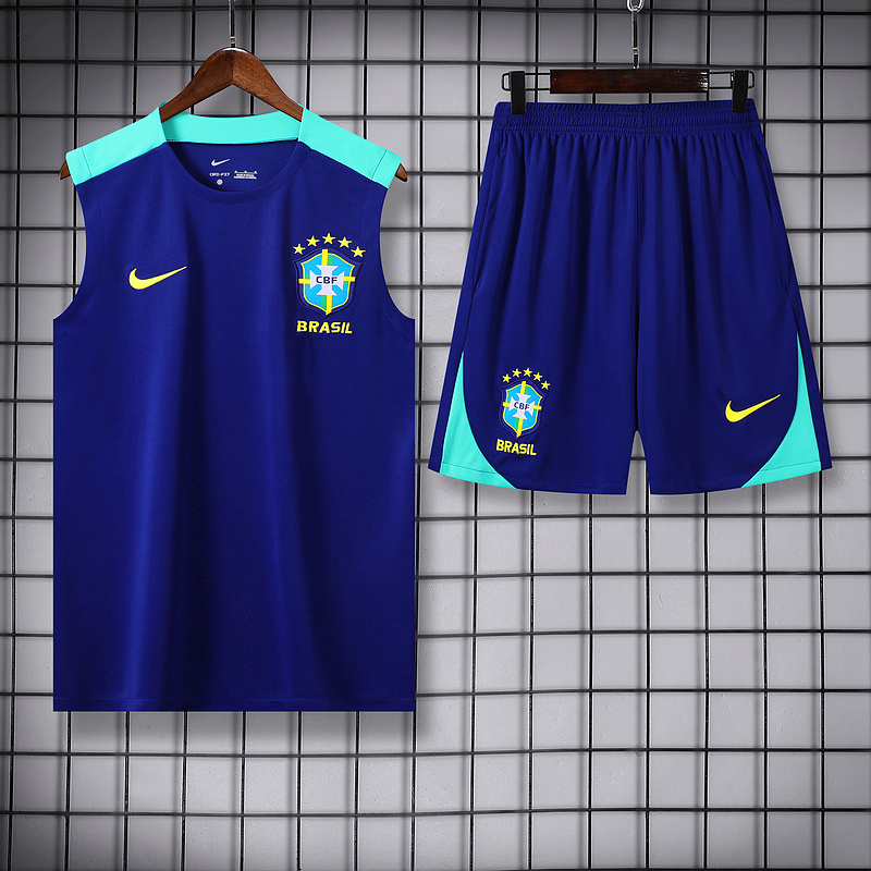 Brazil  24/25 Adult Sleeveless Shirt+Shorts