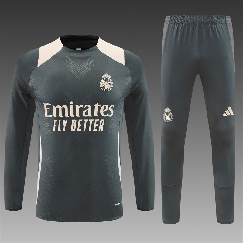 Real Madrid  24/25 KIDS  Long sleeves  half-zip training suit Top + pants