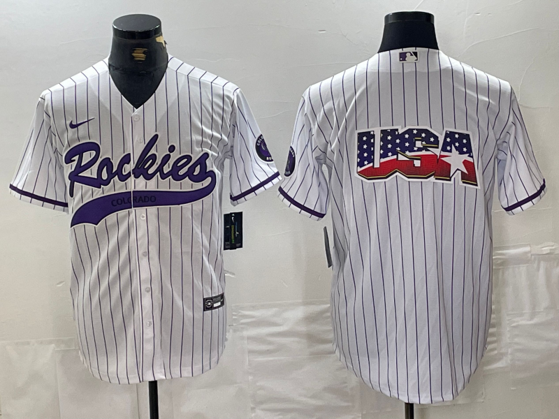 MLB Colorado Rockies baseball uniform