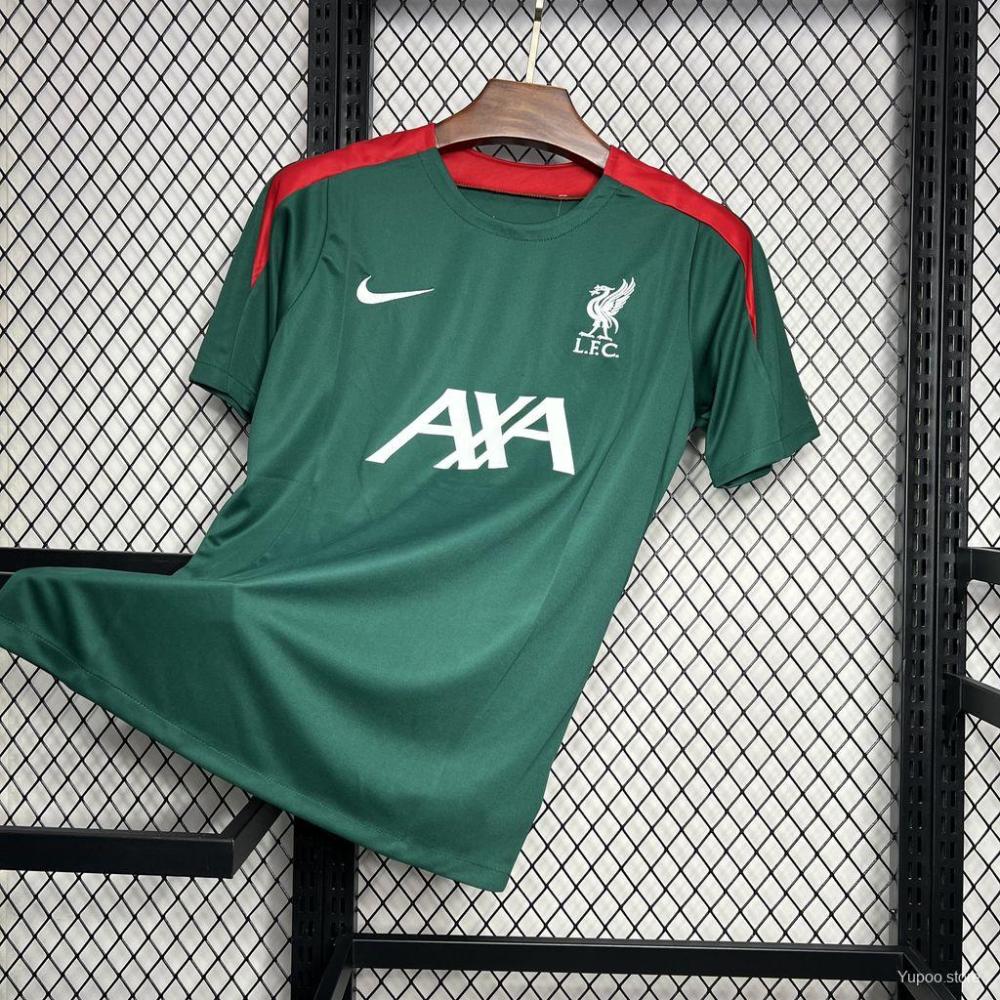 Liverpool 24/25 Dark Green Pre-match Jersey- Fans Version