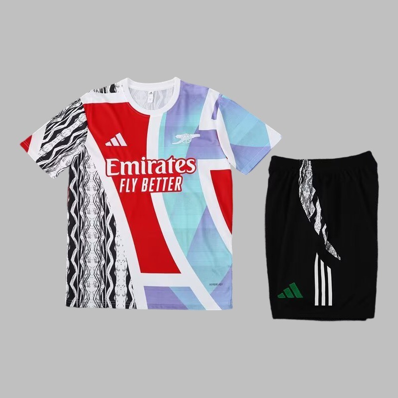 Arsenal 24/25 Adults Short Sleeve Jersey+Shorts ﻿