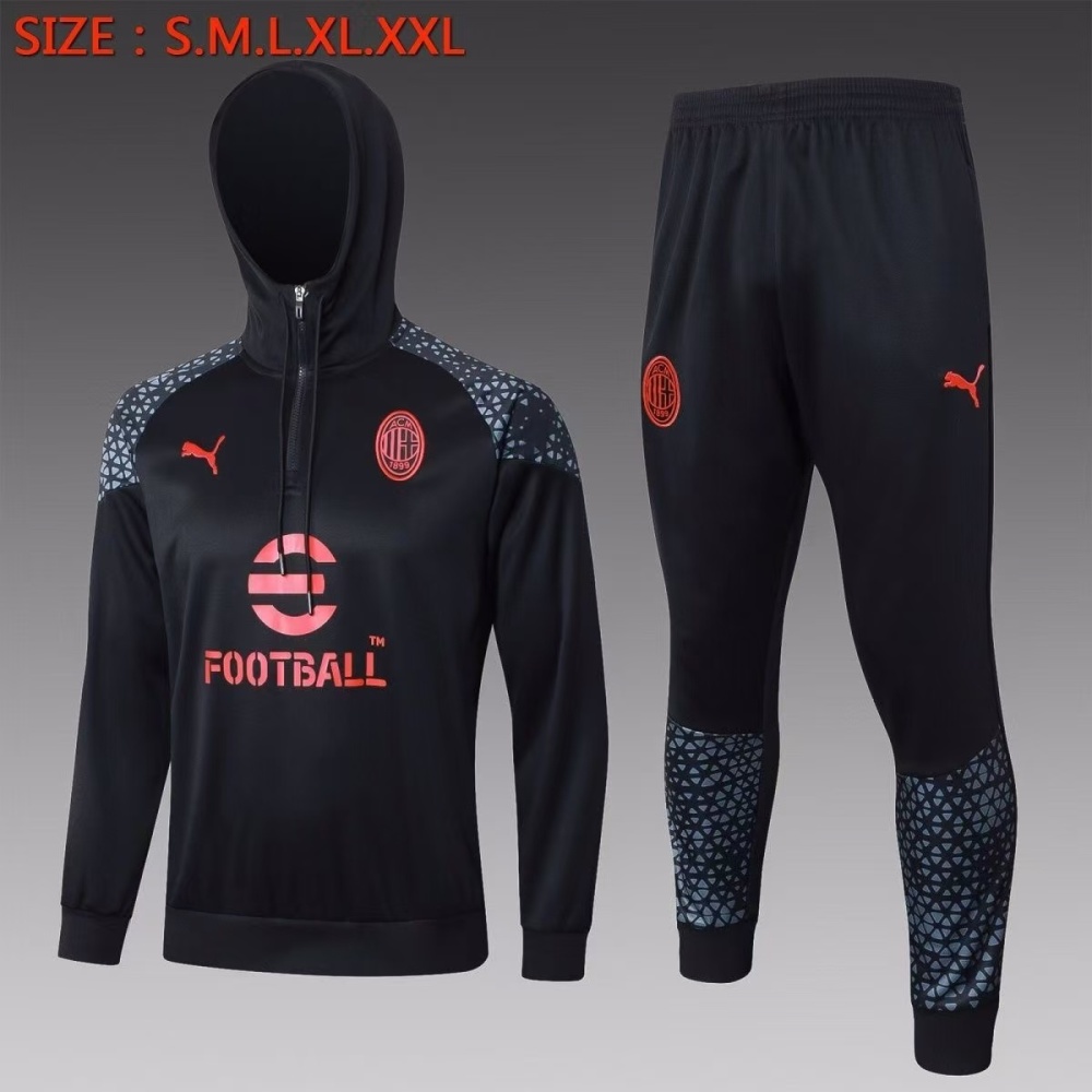 AC Milan 24/25 Adults Long sleeves half-zip training suit Top + pants