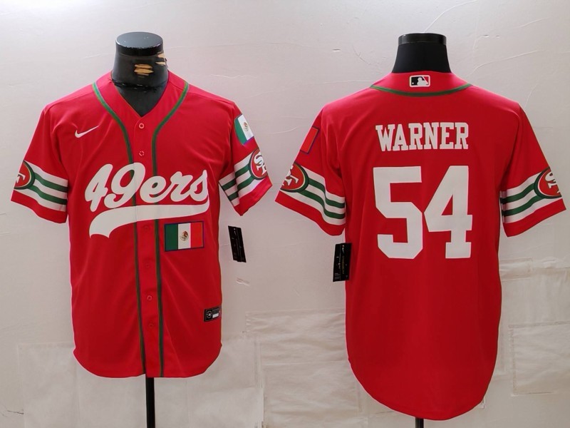 NFL 49ers City Royals WARNER No. 54  baseball uniform