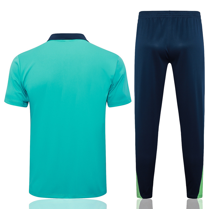 Brazil 24/25 adult long sleeved half zip training suit with top and pants
