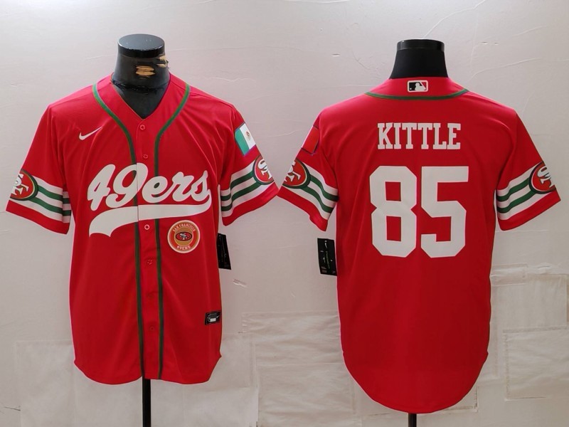 NFL 49ers City Royals KITTLE No. 85  baseball uniform
