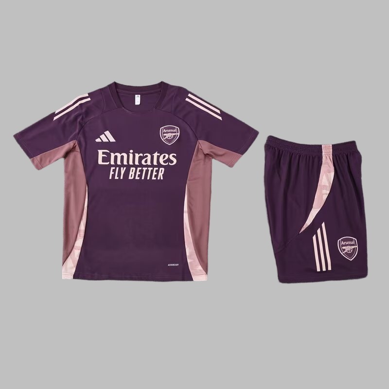 Arsenal 24/25 Adults Short Sleeve Jersey+Shorts ﻿