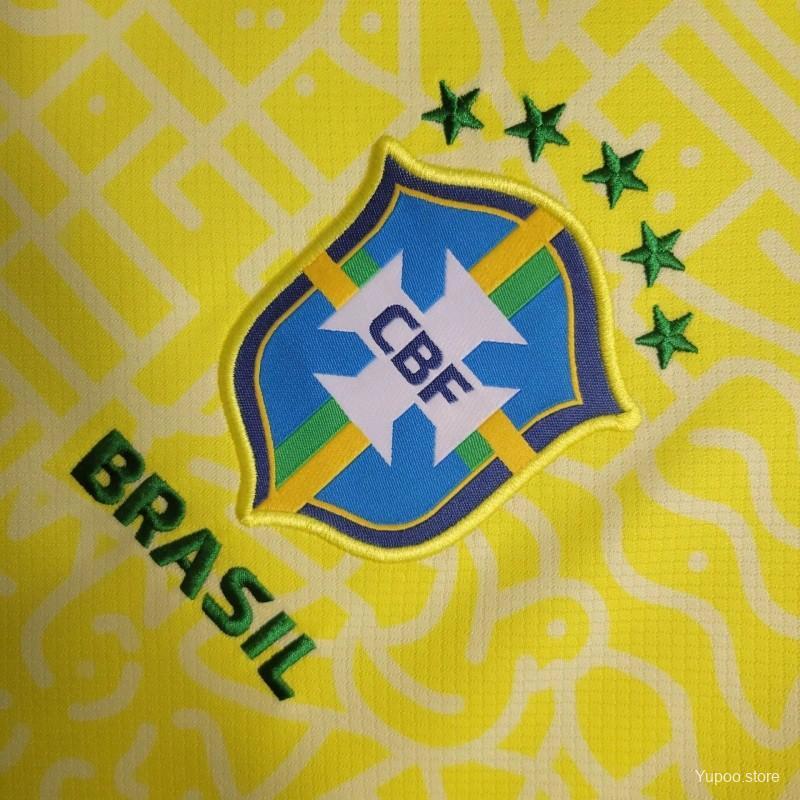 Brazil  2024 Home Jersey- Fans Version