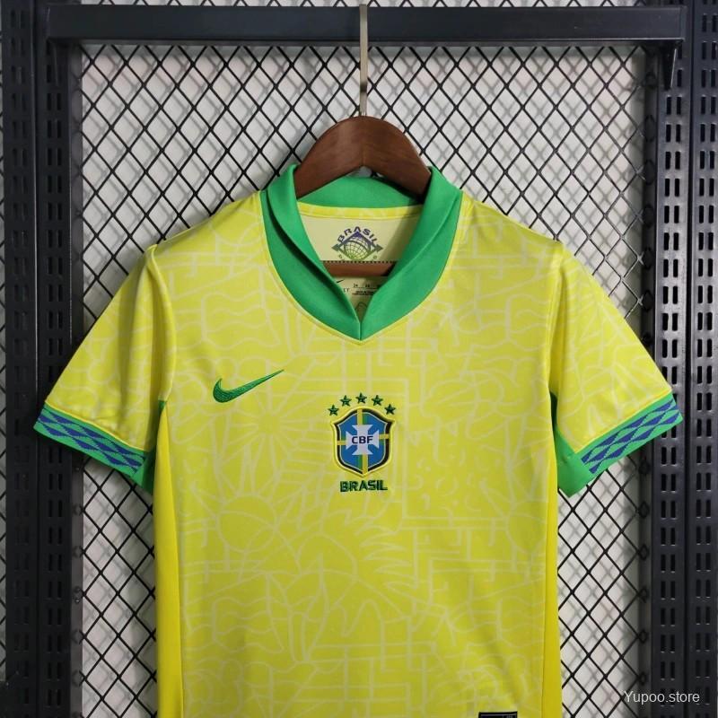 Brazil  2024 Kids Home-Short sleeves+bottoms