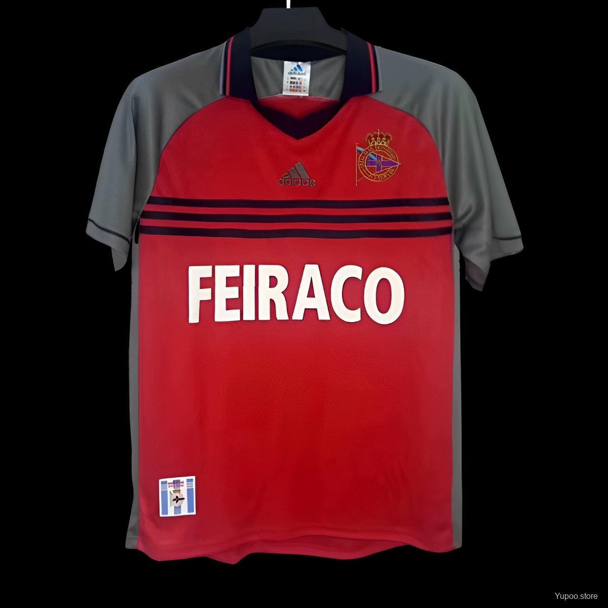 Deportivo La Coruna Retro 99-00 Third Red Jersey