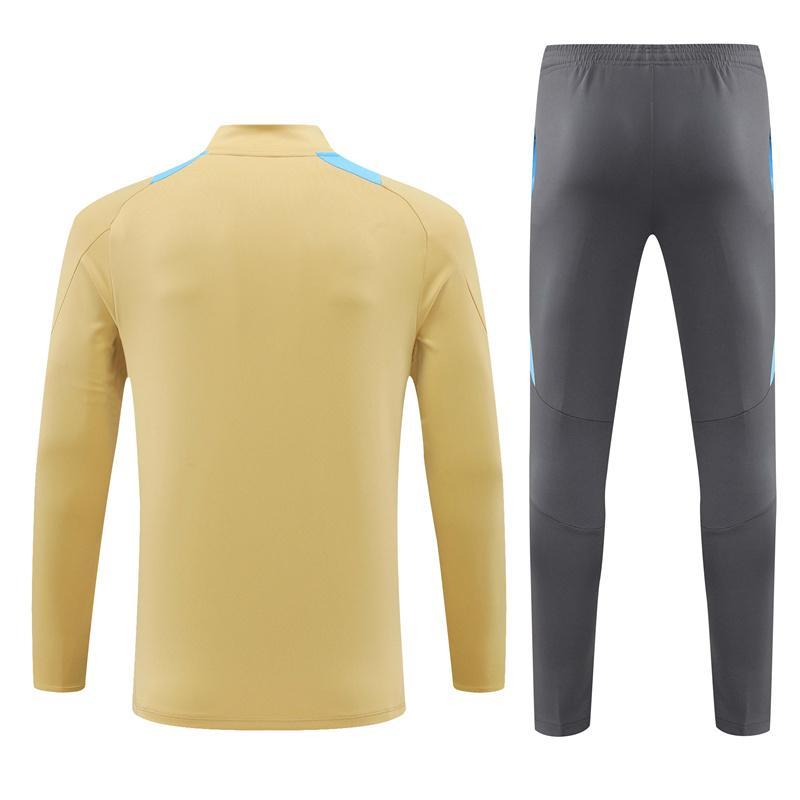 Argentina 24-25 adult long sleeved half zip training suit with top and pants