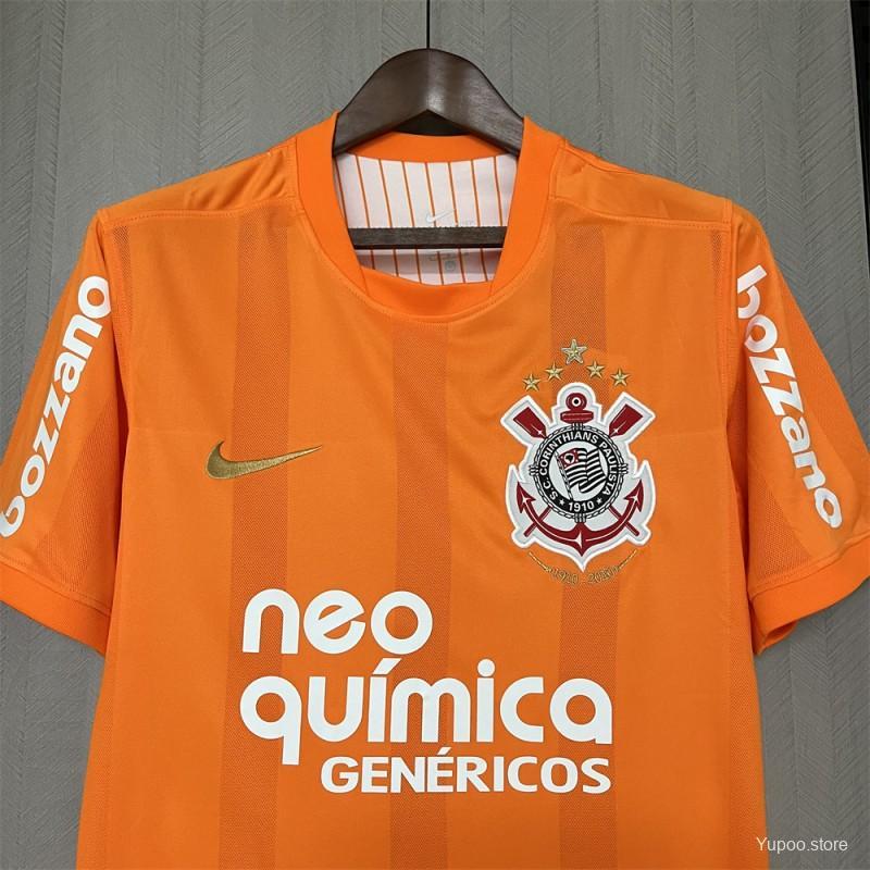 Corinthians Retro 2010 Goalkeeper Orange Soccer Jersey