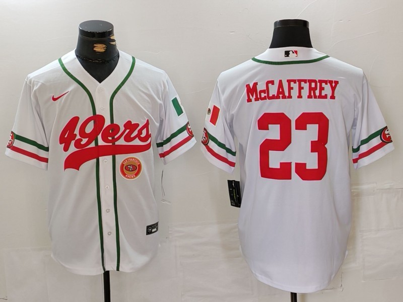 NFL 49ers City Royals McCAFFREY No. 23  baseball uniform