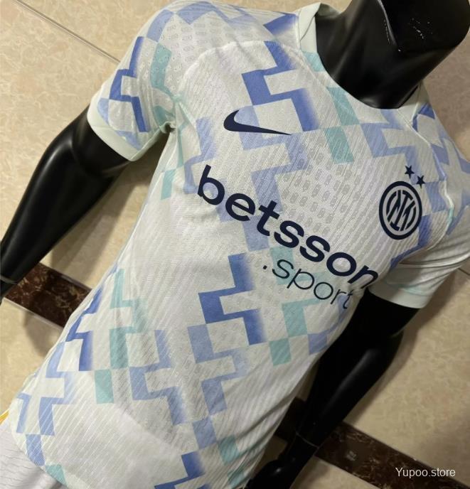Inter Milan 25/26 Away White Jersey With Sponsor Player Version