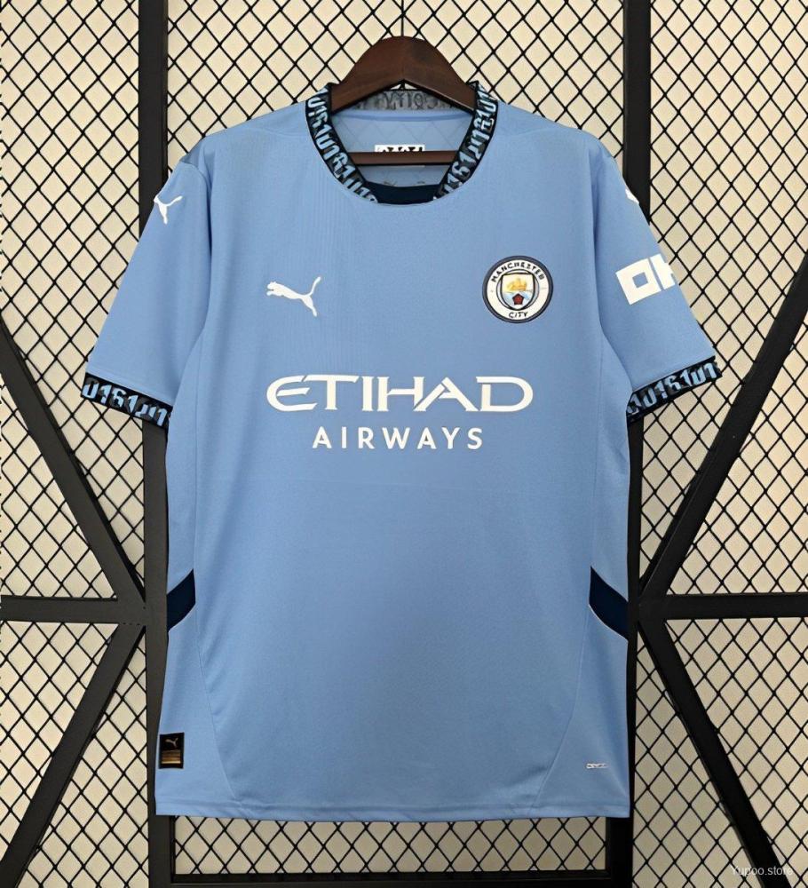 Manchester City 24/25 Home Jersey- Fans Version