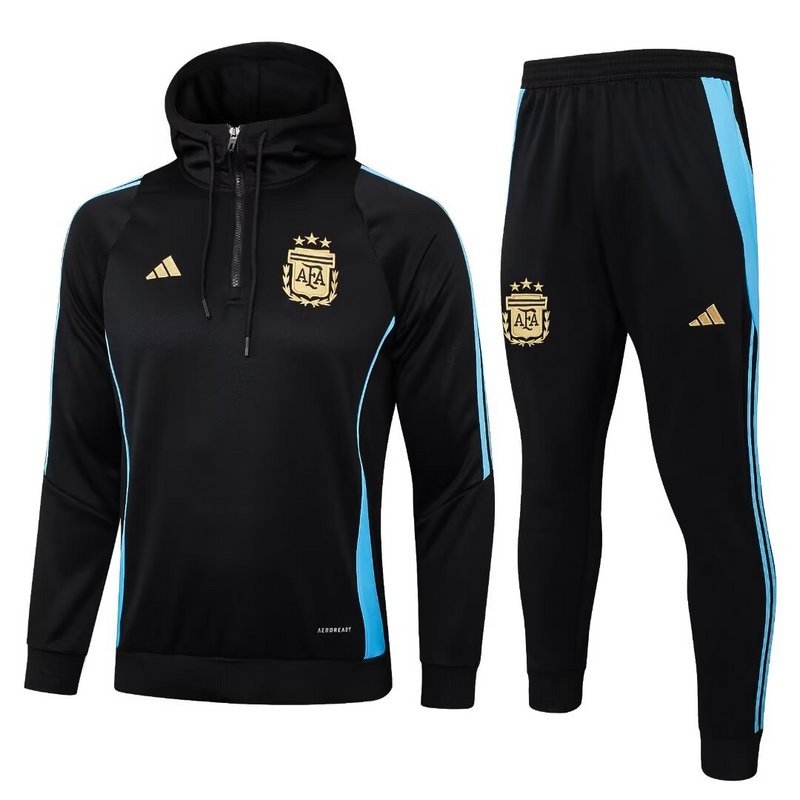 Argentina 24/25 adult outerwear, half zipper and hat, training suit top+pants