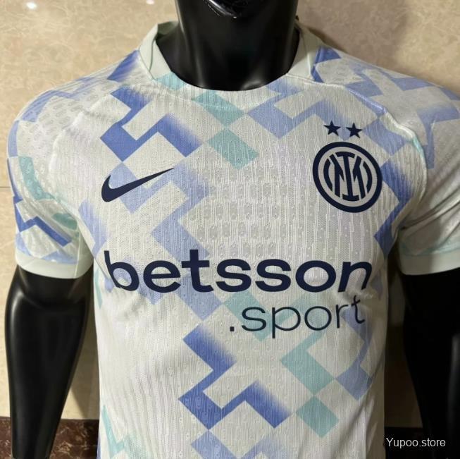 Inter Milan 25/26 Away White Jersey With Sponsor Player Version