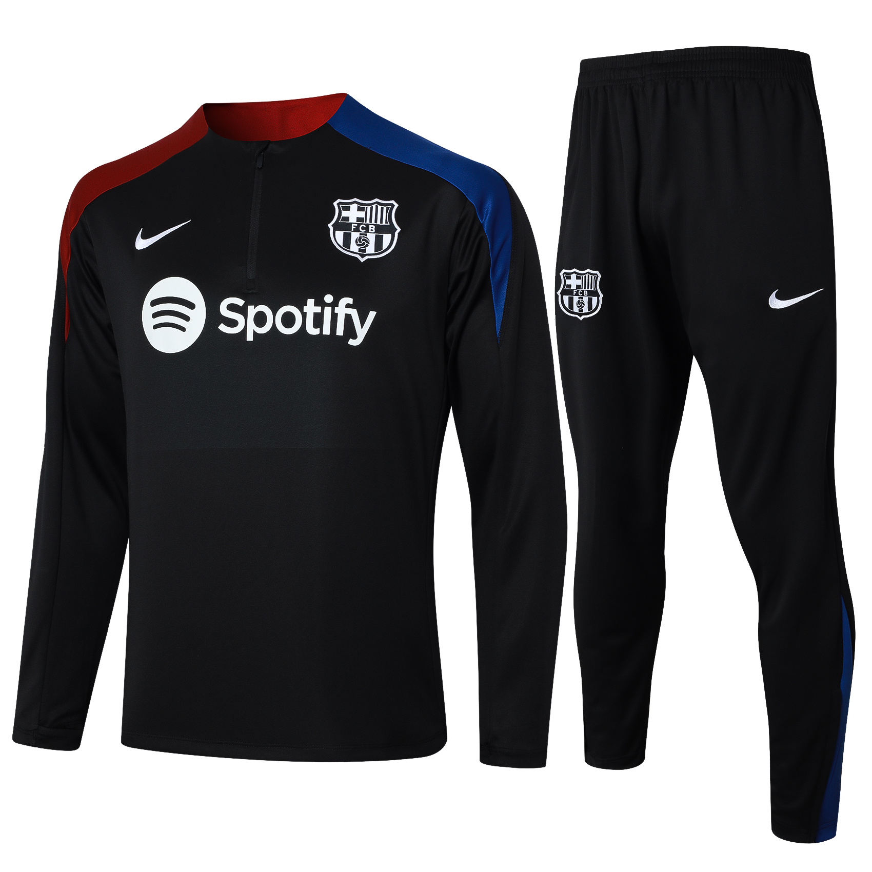 Barcelona 24/25 Adults  Long sleeves half-zip training suit Top + pants