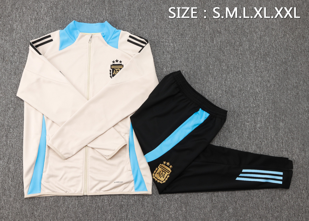 Argentina 24/25 Adults Long Zipper Training Jersey top + pants