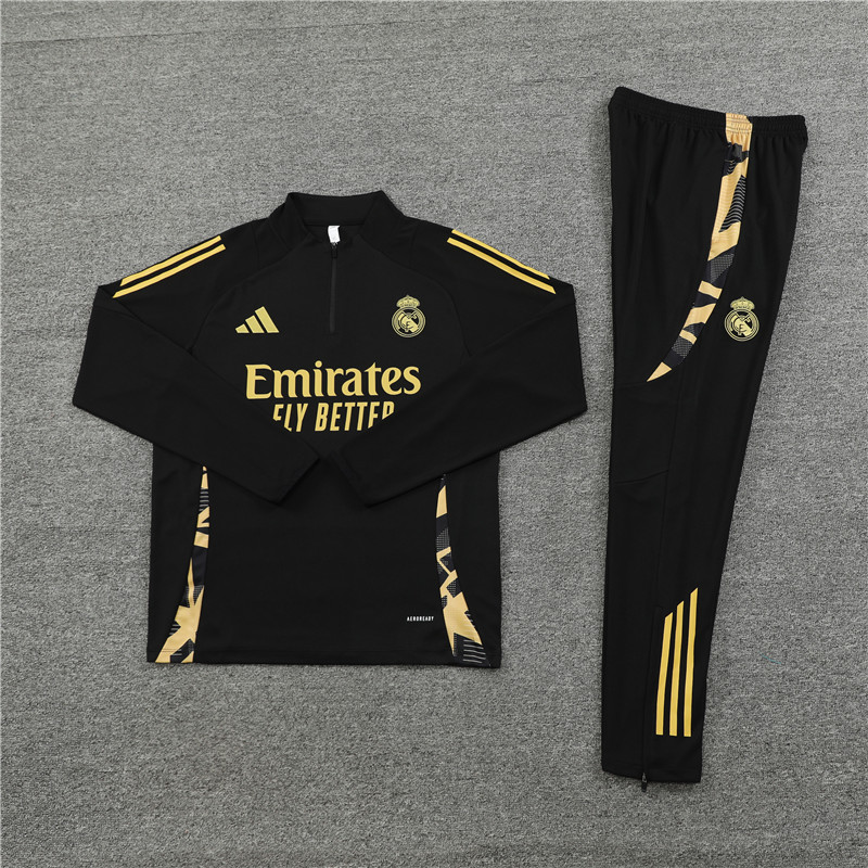 Real Madrid  24/25 Adults  Long sleeves  half-zip training suit Top + pants