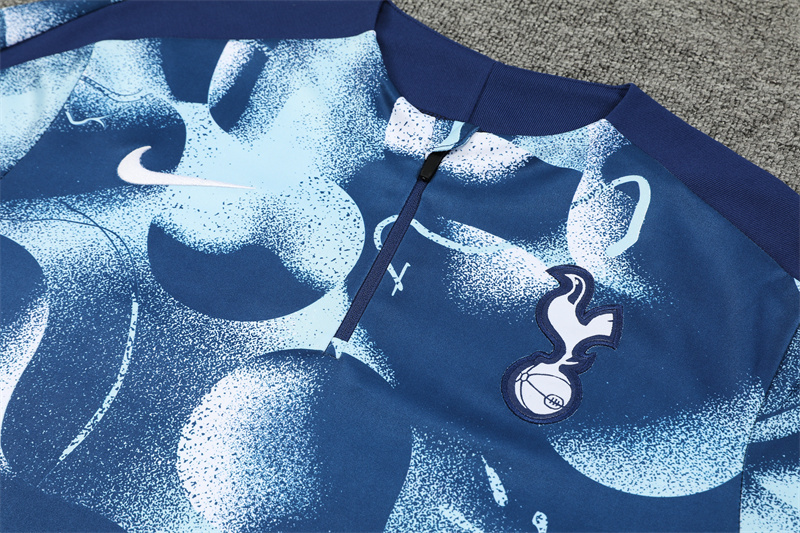 Tottenham 24-25 Adults Long sleeves half-zip training suit Top + pants