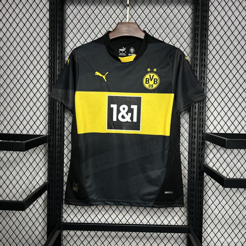 Borussia Dortmund 24/25 Away Black Jersey- Fans Version