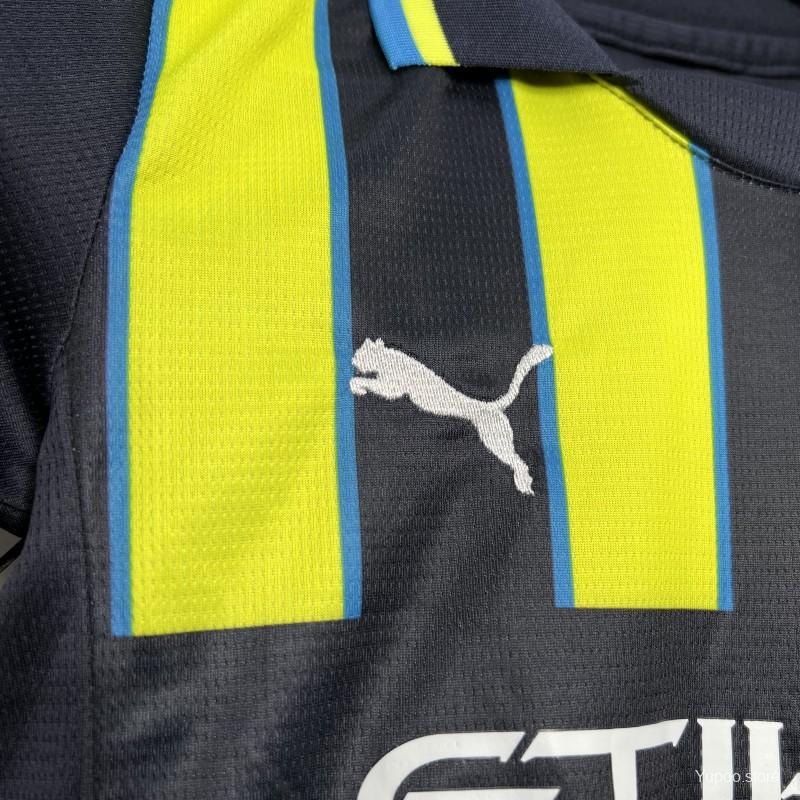 Manchester City 24/25 Kids Away  Jersey Top + pants