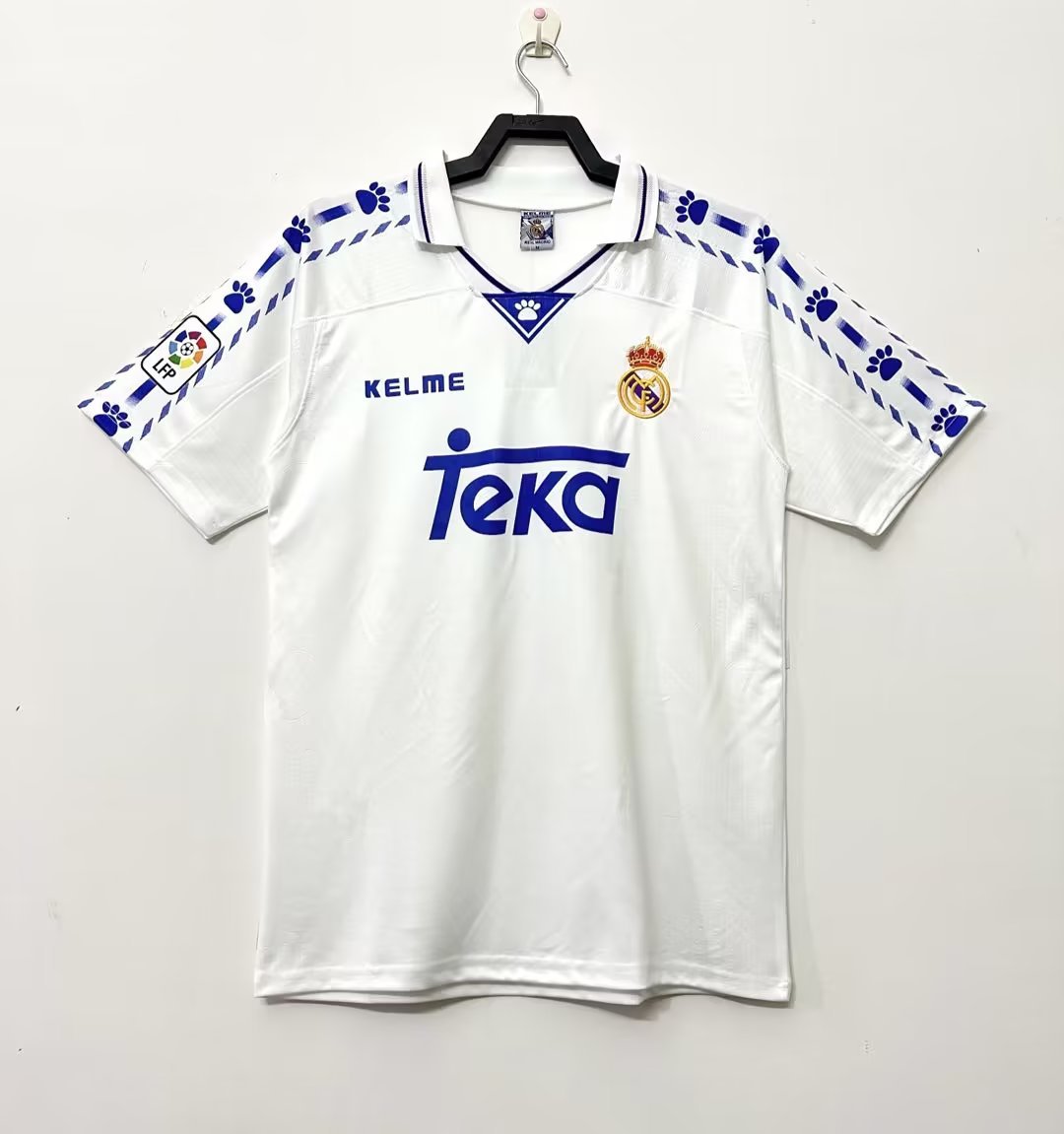 Real Madrid Retro 1996-1997 home court jersey